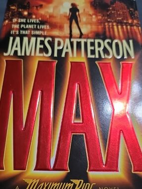 James Patterson MAX Paperback Book - Red, Black, Gold Cover